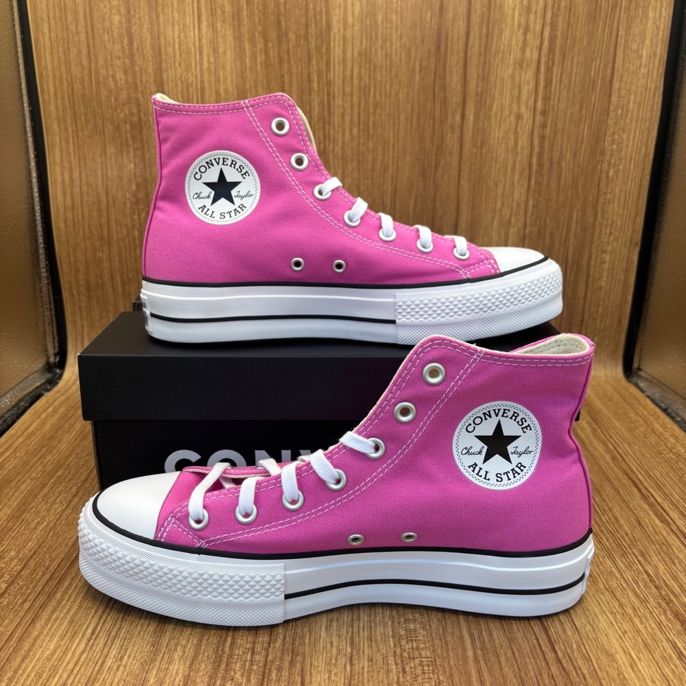 Converse Chuck Taylor All Star Lift Hi Women 9 Pink Shocking Orchid A16101F